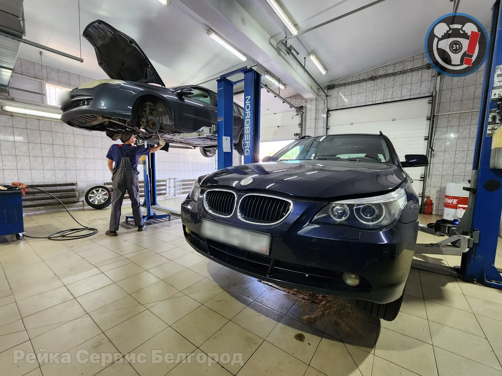 BMW 5 серии E60 стук и течь ГУР: пример ремонта гидрорейки