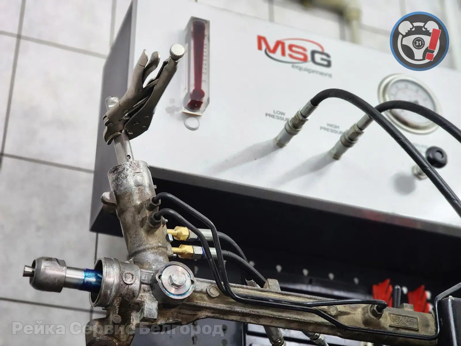 Рулевая рейка FoMoCo на испытательном посту стенда MSG Equipment