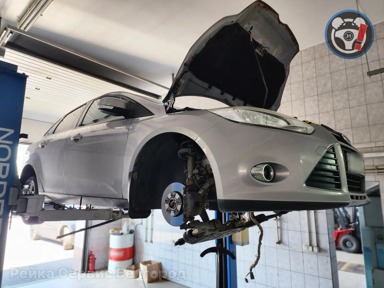 Процесс ремонта: Ford Focus 3 ЭУР стук, вода и ржавчина в ШВП: пример ремонта электрорейки