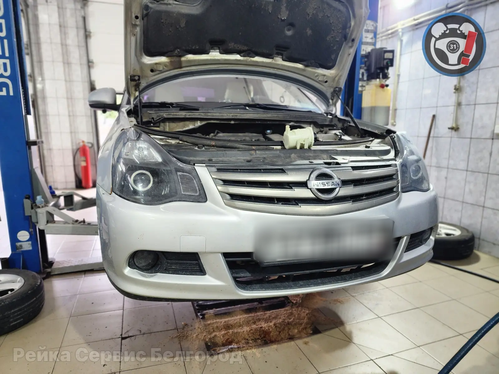 Процесс ремонта: Nissan Almera G15 вой ГУР и стружка в системе: пример ремонта рулевой рейки